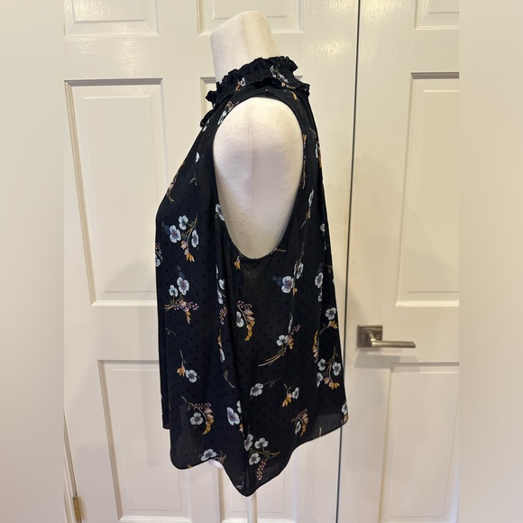 Rebecca Taylor High Neck Silk Blouse Sz 8 - Picture 3 of 7